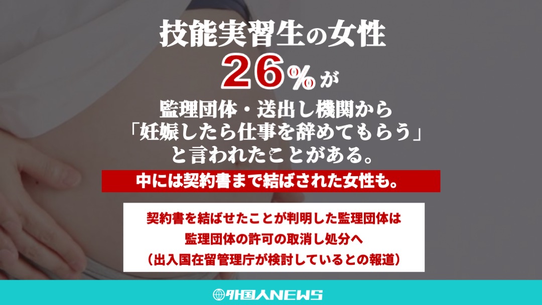 技能実習生の女性に監理団体等が不適切発言